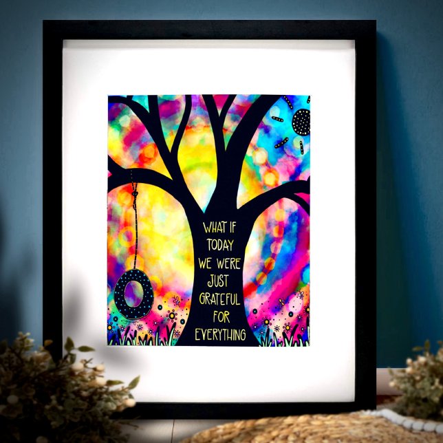 Cute Träd Swing Colorful inspirationsklassroom Poster (Skapare uppladdad)