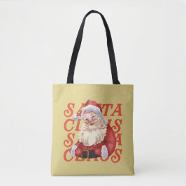 Cute Traditional Jultomten Red Mustard jul Tygkasse