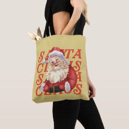 Cute Traditional Jultomten Red Mustard jul Tygkasse