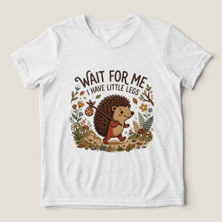 Cute Traveling Hedgehog with Little Legs T Shirt