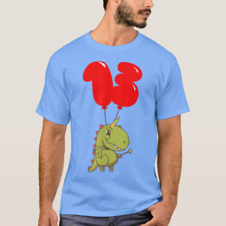 Cute TRe Fairy13th BirthdayKids Balloon Party T Shirt