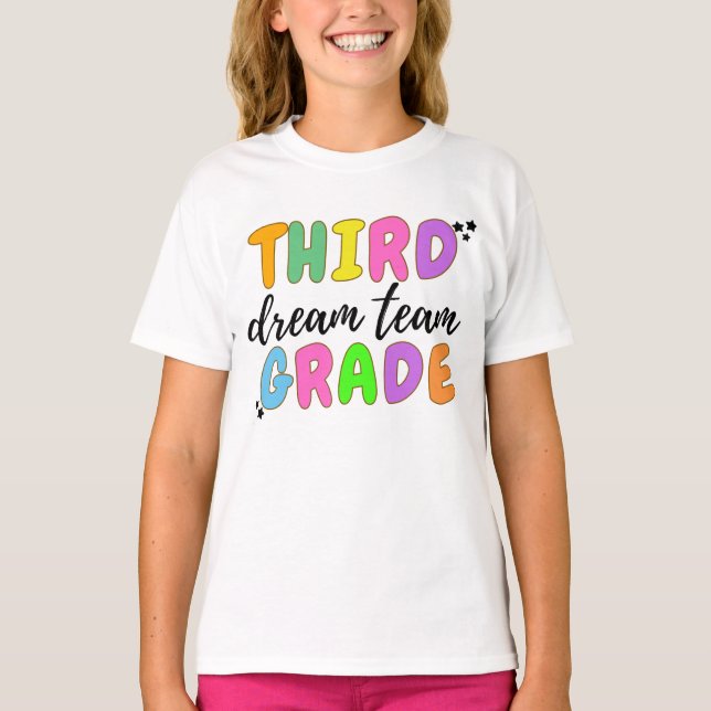 Cute Tredje Klass, Back to school, Student T Shirt (Framsida)