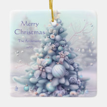 Cute Tree Soft Color Winter Christmas