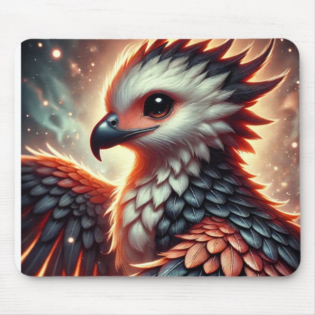 Cute Trendig African Fish Eagle | Anime Mousepad Musmatta (Framsidan)