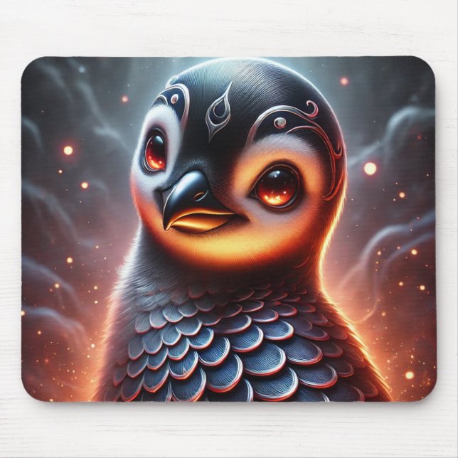 Cute Trendig African Penguin | Anime Mousepad Musmatta (Framsidan)