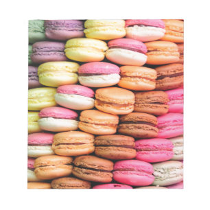 Cute Trendig Colorful Fransk Macaron Cookie Baking Anteckningsblock