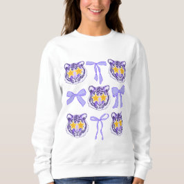Cute Trendig Coquette Bows and Tigers Louisiana T Shirt