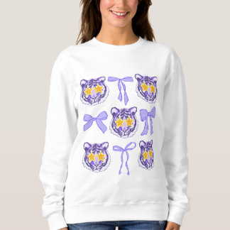 Cute Trendig Coquette Bows and Tigers Louisiana T Shirt