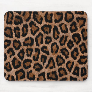 Cute Trendig Faux Päls Animal Leopard Skriv ut Mön Musmatta