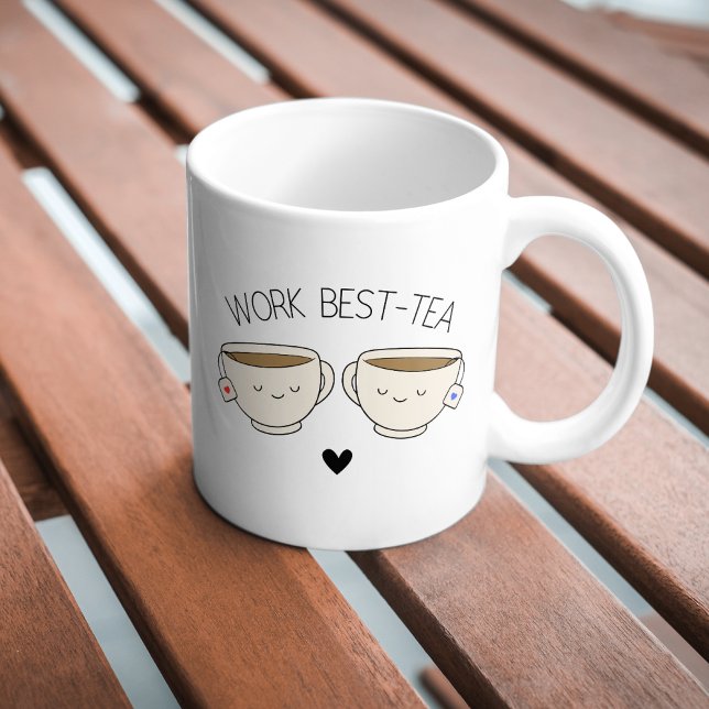 Cute Trendig Funny Work Best-Tea Coffee Mugg (Skapare uppladdad)