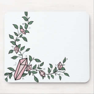 Cute Trendig Girly Flower Vine Rosa Gem Crystal Musmatta