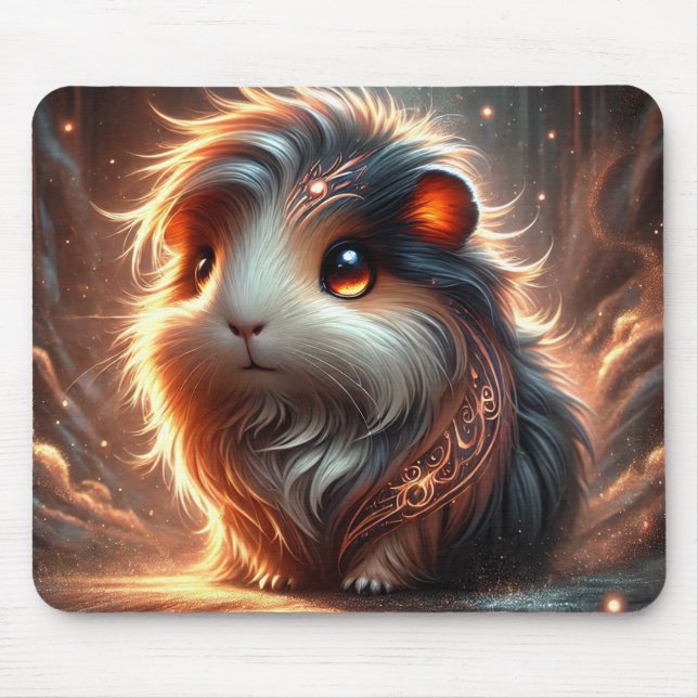 Cute Trendig Guinea Gris | Anime Mousepad Musmatta (Framsidan)