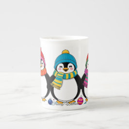 Cute Trendig Modern Funny God jul Benporslin Mugg