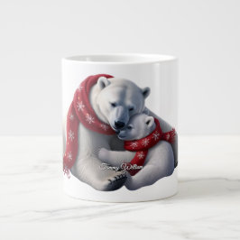 Cute Trendig Modern Funny God jul Jumbo Mugg