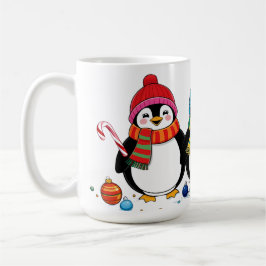 Cute Trendig Modern Funny God jul Kaffemugg