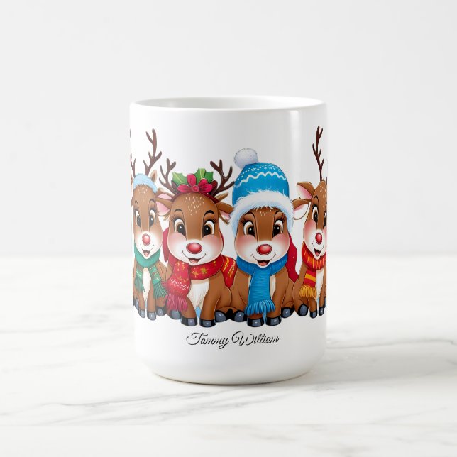 Cute Trendig Modern Funny God jul Kaffemugg (Center)