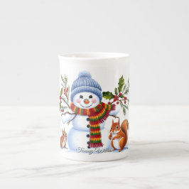 Cute Trendig Modern Funny jul Benporslin Mugg