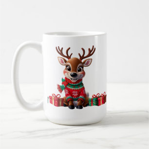 Cute Trendig Modern Humor Funny God jul Kaffemugg