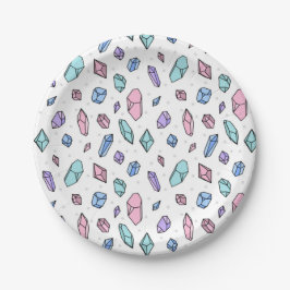 Cute Trendig Pastel Gemstones Gems Crystal Mönster