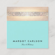 Cute Trendig Sequin och Guld Rand Turcos