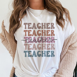 Cute Trendig Teacher Pastel T Shirt
