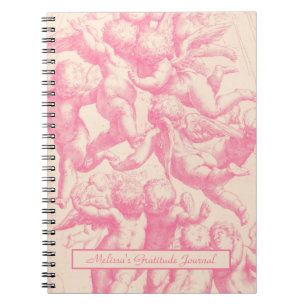 Cute Trendig Vintage Rosa Änglar bärbar dator Anteckningsbok