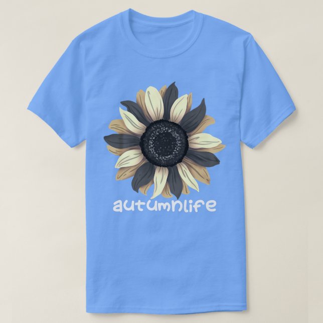 Cute-Trendiget - vacker höstsäsong solros T Shirt (Design framsida)