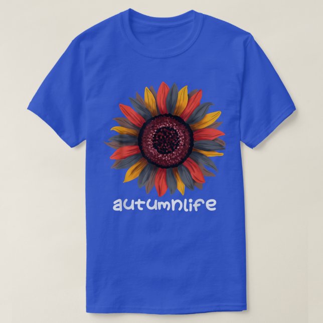 Cute-Trendiget - vacker höstsäsong solros T Shirt (Design framsida)