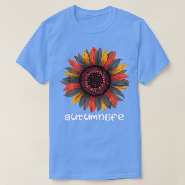 Cute-Trendiget - vacker höstsäsong solros T Shirt (Design framsida)