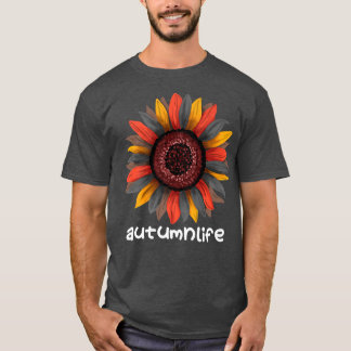 Cute Trendy Beautiful Autumn Fall Season Sunflower T Shirt