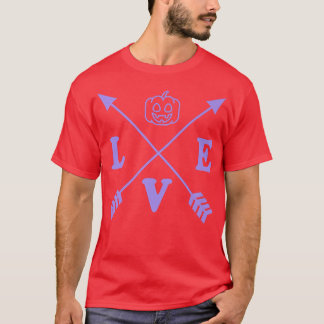 Cute Trendy Minimalist Style Halloween Arrow Pumpk T Shirt
