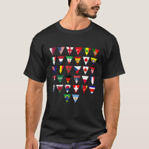 Cute Triangle Flagga Tretty Two Land Festival Soc T Shirt