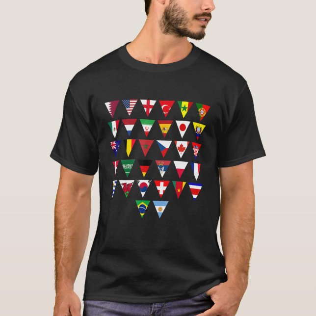 Cute Triangle Flagga Tretty Two Land Festival Soc T Shirt (Framsida)