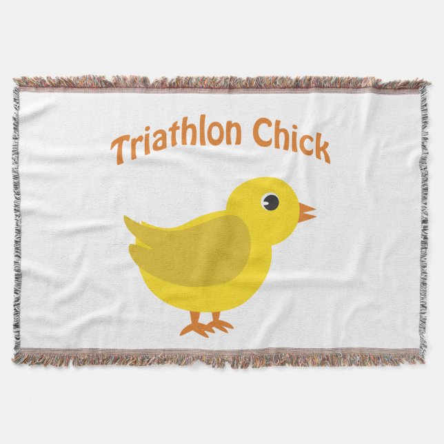 Cute Triathlon-Chick Filt (Framsidan)