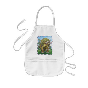 Cute Triceratops Art Gifts & Supplies Barnförkläde