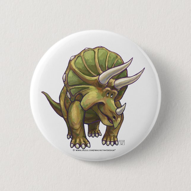 Cute Triceratops Art Gifts & Supplies Knapp (Framsida)