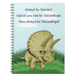 Cute Triceratops bärbar dator Anteckningsbok