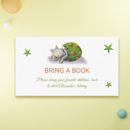 Cute Triceratops Dinosaur Illustrated Hämta en Bok Tilläggskort