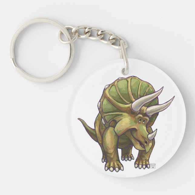 Cute Triceratops Head och Svan (Framsidan)