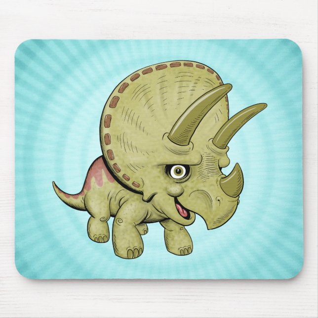 Cute Triceratops Musmatta (Framsidan)