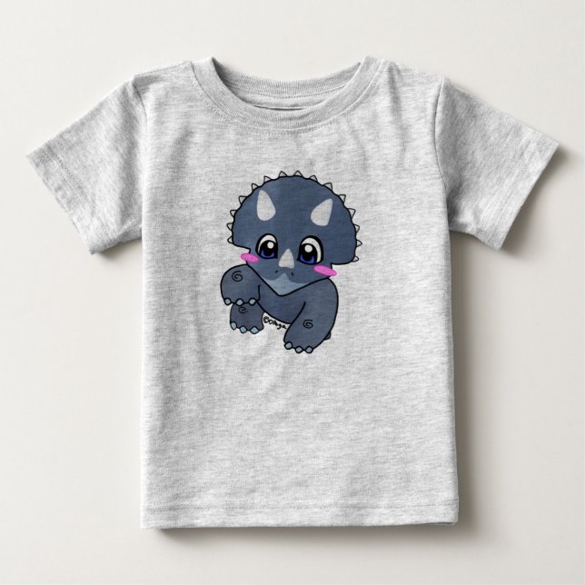 Cute triceratops tee (Framsida)