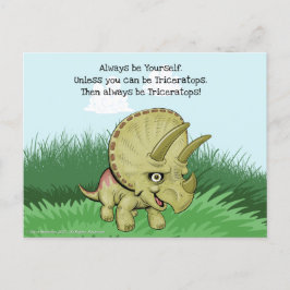 Cute Triceratops Vykort