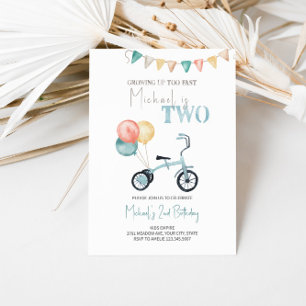 Cute Trike First Birthday bjudande Inbjudningar