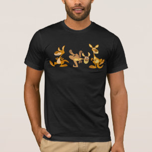 Cute Trio of Tecknad Kangaroos T-Shirt