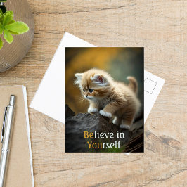 Cute Tro på din egen inspirationskatt Vykort