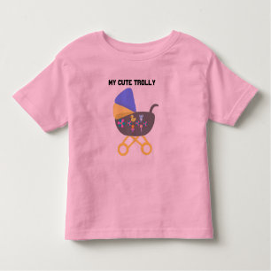 Cute Trolly Småbarn T-Shirt Rosa