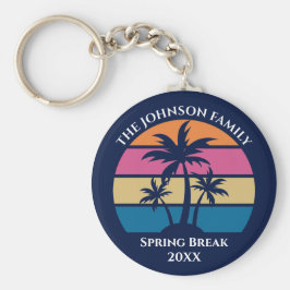 Cute Tropical Beach Anpassningsbar Blue Beach Keep Nyckelring