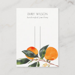 Cute Tropical Boho Mandarin Hairclips Pin Visning Visitkort