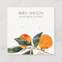 Cute Tropical Boho Mandarin Stud Earring Visning