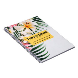 Cute Tropical Dreams Notebook Anteckningsbok